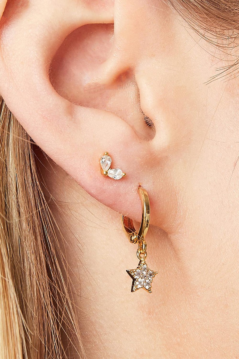 Piercing Wings Goldfarbe Kupfer h5Bild2